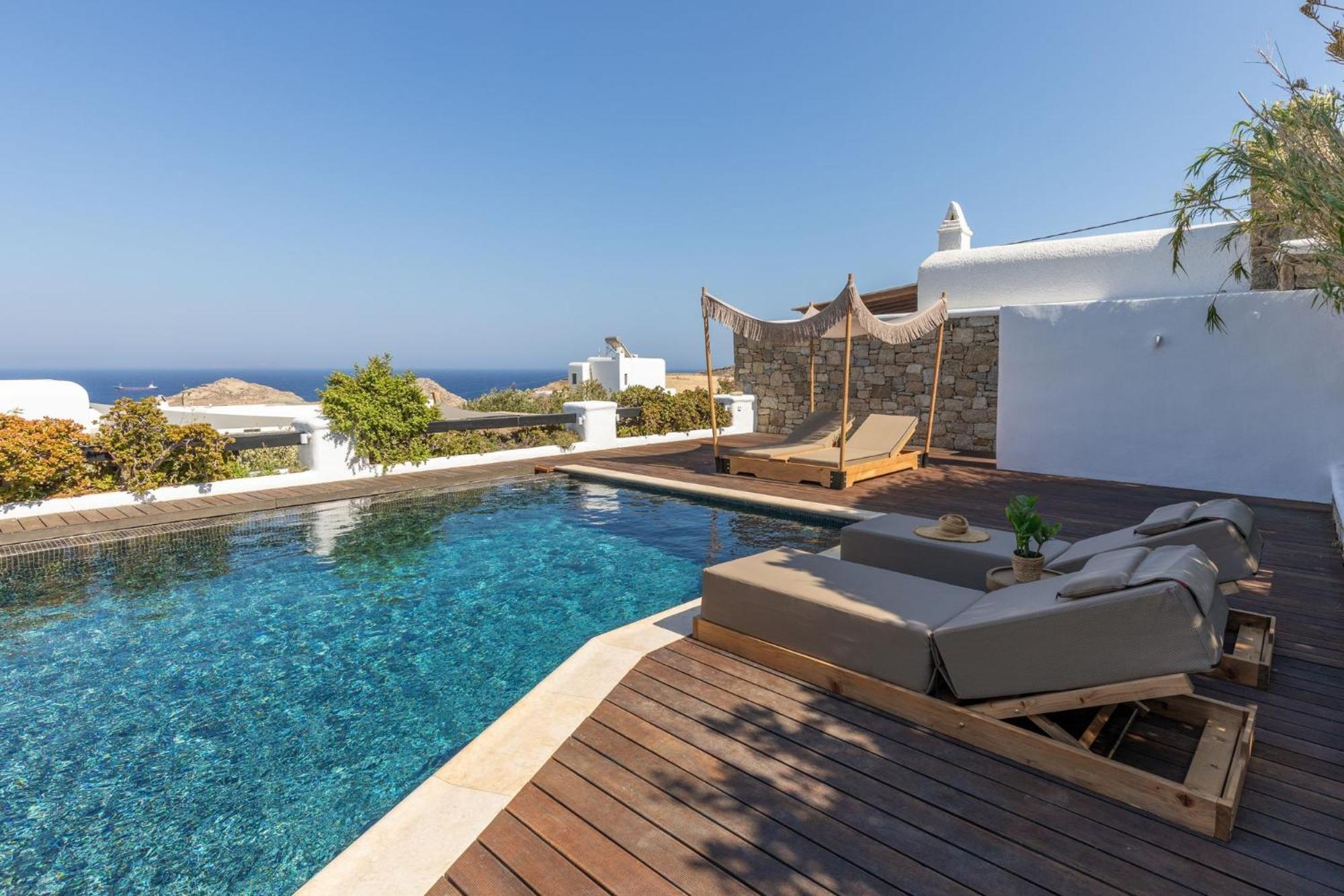 Myconian Platinum Senior & Deluxe Villas Kalafatis Exterior foto